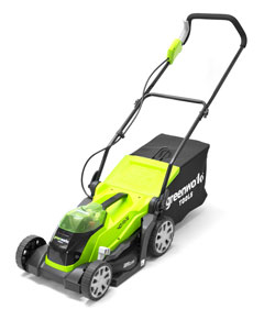 Greenworks G40LM35K2X 40v 35cm Lawnmower With 2 x 2ah Battery  & Charger