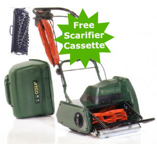 Atco Windsor 12S Lawnmower with Free Scarifier Cassette