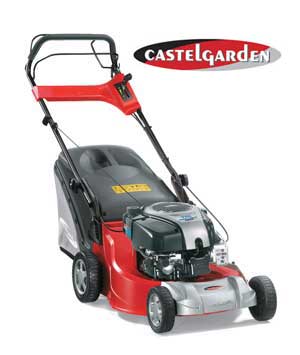 Castel XA55 MBS Petrol Lawnmower 50cm Cut Alloy Deck