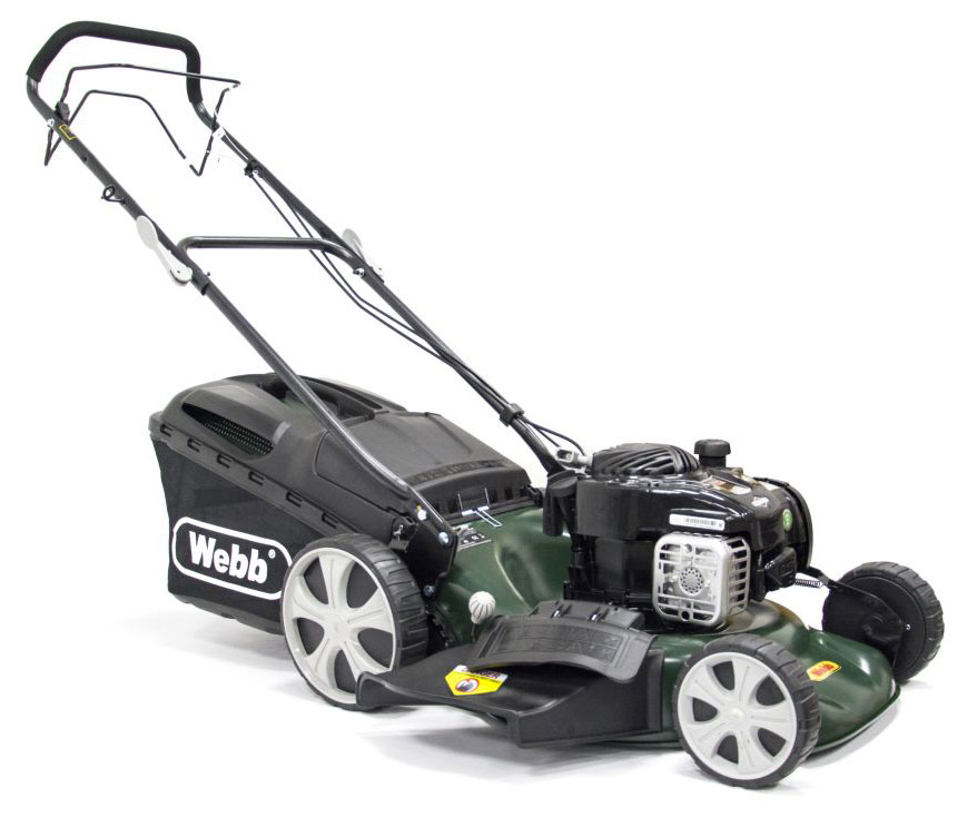 b R18HW Petrol Self Propelled 3 in 1 Rotary Lawn Mower