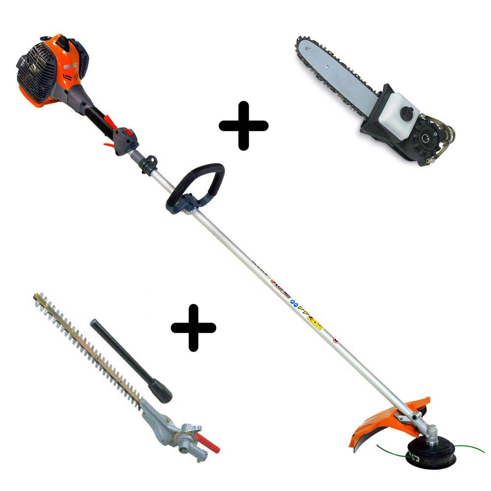 Oleo-Mac BC 270 S Brush Cutter, EH 50 Long Reach Hedge Trimmer & EP 100 Pruner Kit