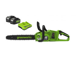 Greenworks Chainsaw GD24X2CS36K4X 36cm (14) 48V (2 x 24V) Kit