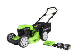 Greenworks GD24X2LM46SK4X Cordless Self Propelled Lawnmower  2 x 2Ah Batteries and Charger