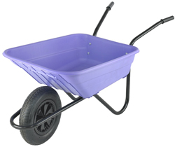 The Walsall Shire Multi Purpose Barrow In A Box - Lilac - Pneumatic Wheel
