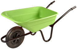 The Walsall Shire Multi Purpose Barrow In A Box - Lime - Pneumatic Wheel