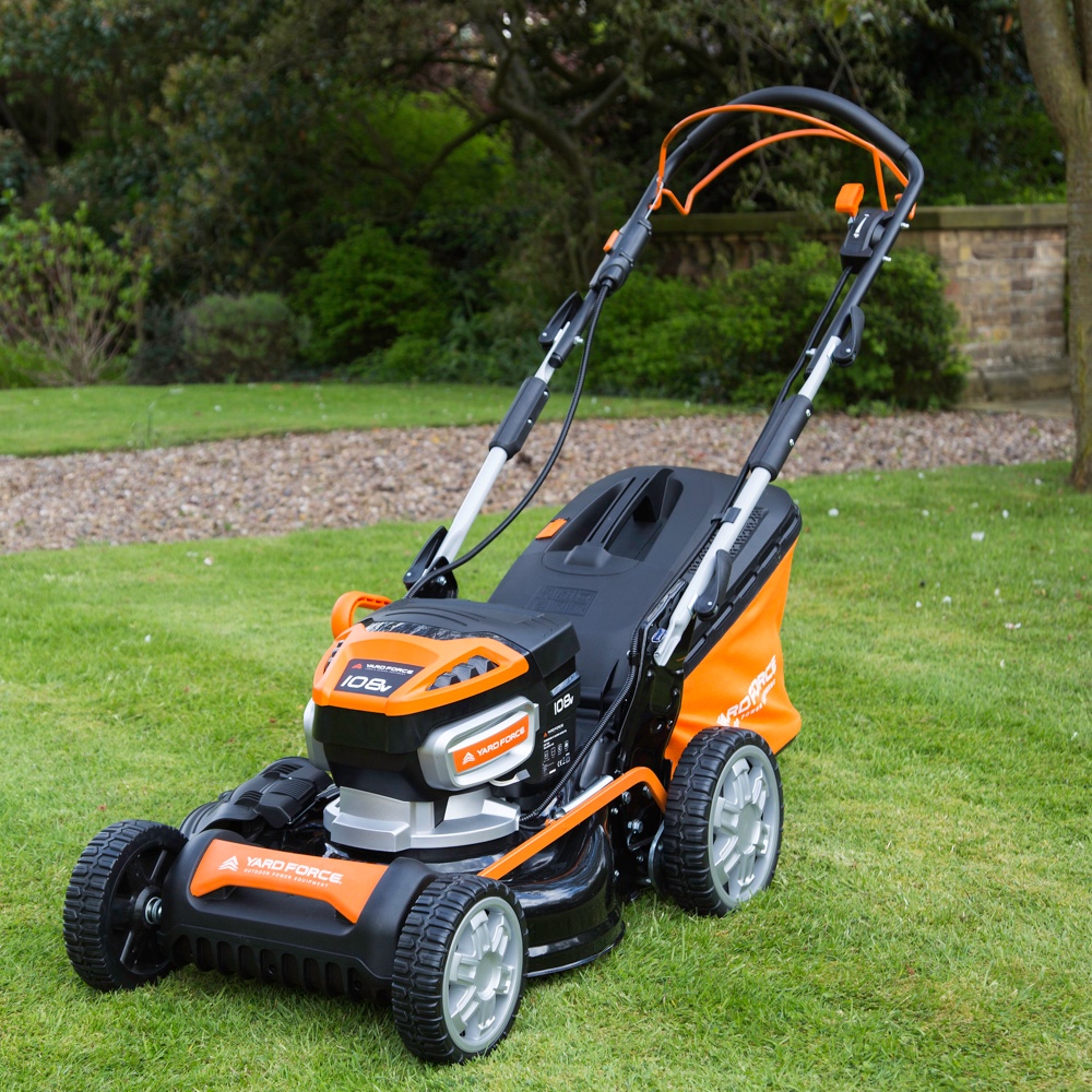 Yard Force LM T46 Cordless Lawnmower 108V Self Prop 4 IN 1