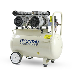 Hyundai HY27550 50 Litre Air Compressor, 11CFM/100psi, Silenced, Oil Free, Direct Drive 2hp