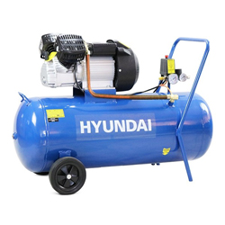 Hyundai HY30100V 100 Litre Air Compressor V Twin, 14CFM/116psi, Direct Drive 3hp