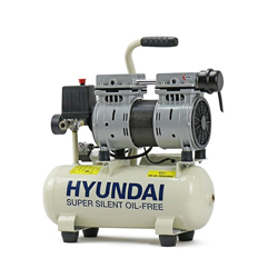 Hyundai HY5508 8 Litre Air Compressor, 4CFM/118psi, Silenced, Oil Free, Direct Drive 0.75hp