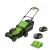 Greenworks GWMO48L422-01 Cordless Lawnmower 41cm 2 x 4Ah Batteries and Charger