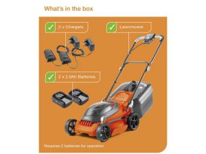 Flymo EasiStore 380R Li 38cm 36v Cordless Rotary Lawnmower